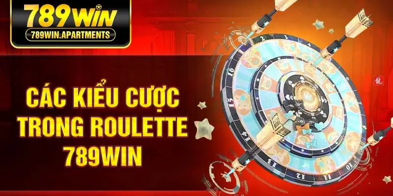 Các kiểu cược trong Roulette 789Win